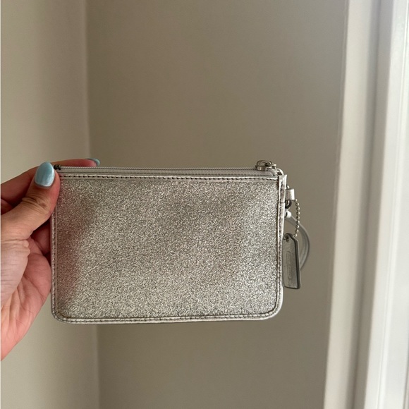 Silver Coach wristlet - Picture 4 of 4